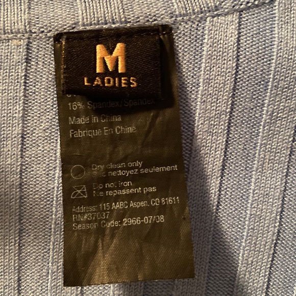 Knit zip-up jacket in blue - Picture 2 of 3